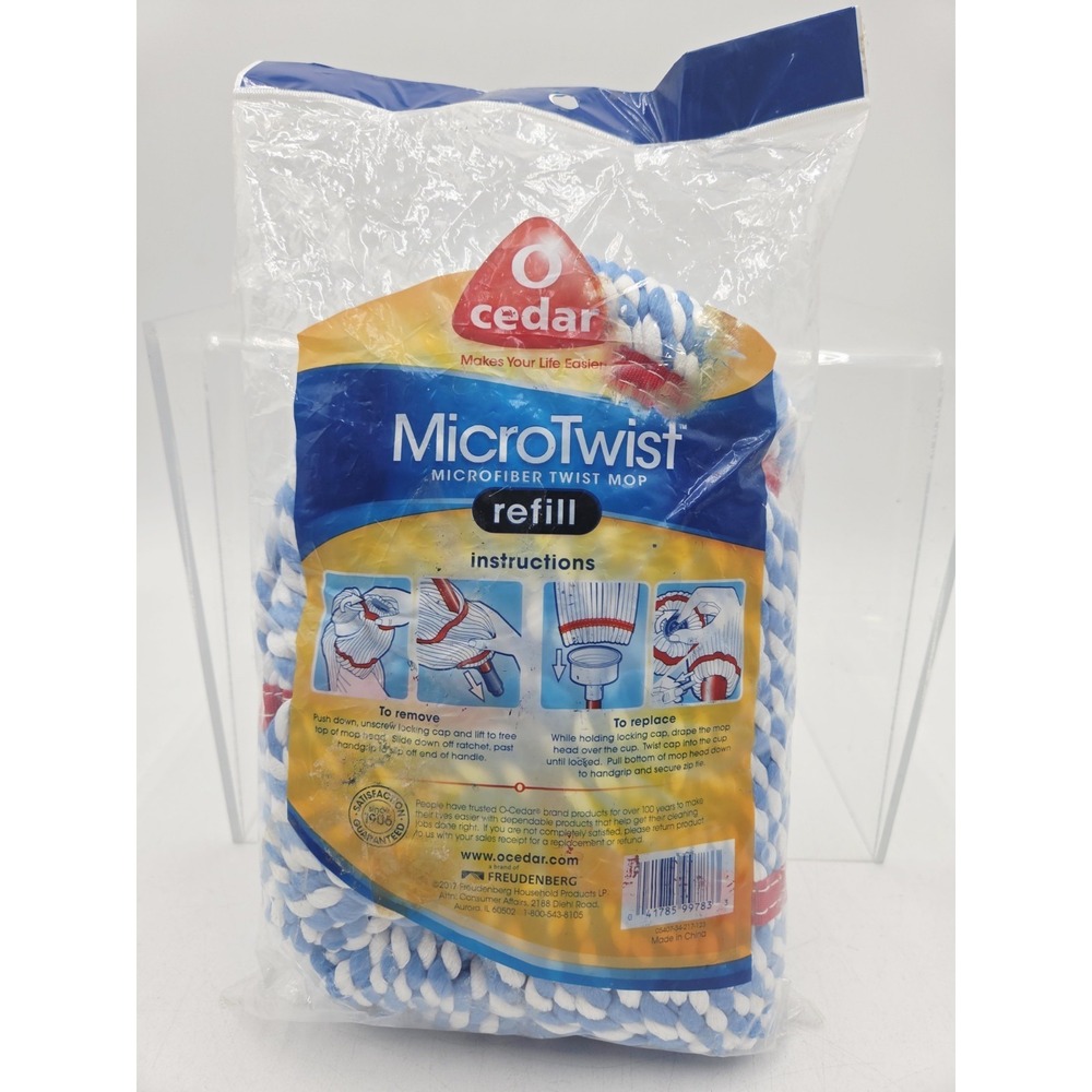 New O-Cedar MicroTwist Microfiber Mop Refill Replacement Head